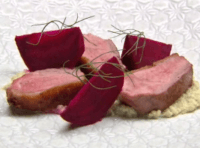 Duck-beets-fennel puree