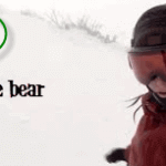 fake snowboarder bear video
